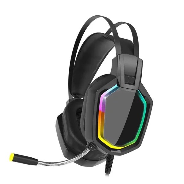 Wired Gaming Headset with Microphone and LED Backlight
